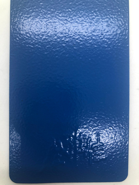 Capa azul del polvo del efecto de la arruga del poliéster del epóxido electrostático del espray