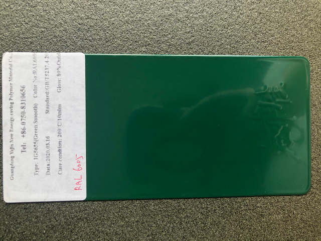 Capa lisa del polvo del poliéster del epóxido del color del verde botella de Ral 6005 alta