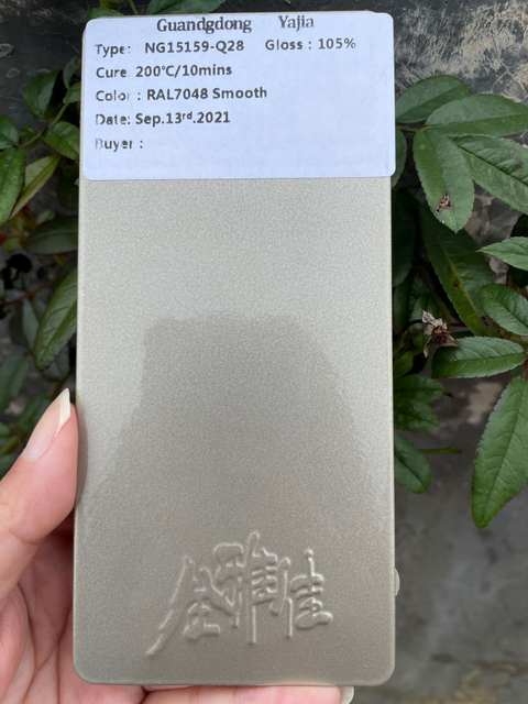 Efecto metálico de pintura en polvo de recubrimiento en polvo de doble capa de alto brillo para muebles de oficina para el mercado del Reino Unido