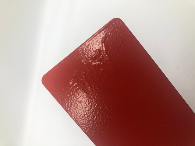 Pintura de recubrimiento en polvo de poliéster epoxi con efecto arrugado de color rojo