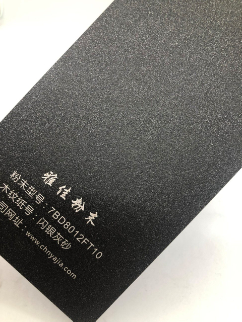 Recubrimiento en polvo de poliéster epoxi pegado en polvo de cromo metálico de China