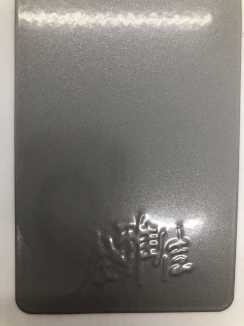 Recubrimiento en polvo de poliéster epoxi electrostático con brillo metálico
