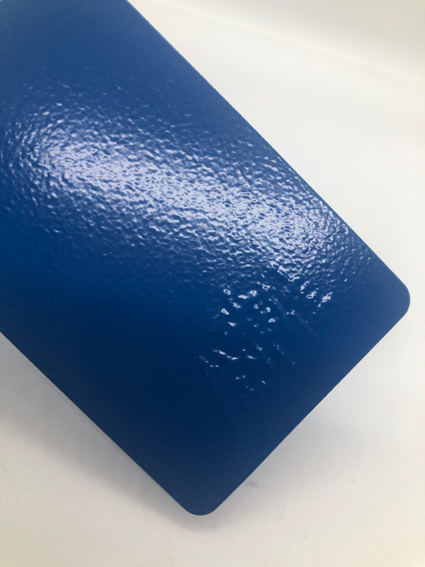Capa azul del polvo del efecto de la arruga del poliéster del epóxido electrostático del espray