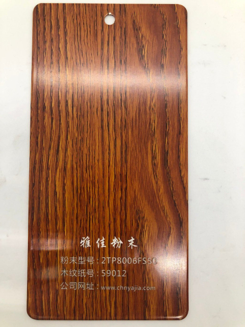 Recubrimiento en polvo de grano de madera de papel de transferencia de calor de transferencia al vacío 3D para muebles de metal