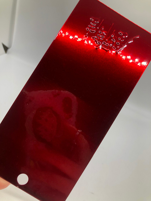 Uso exterior Poliéster puro transparente/claro/recubrimiento en polvo rojo caramelo
