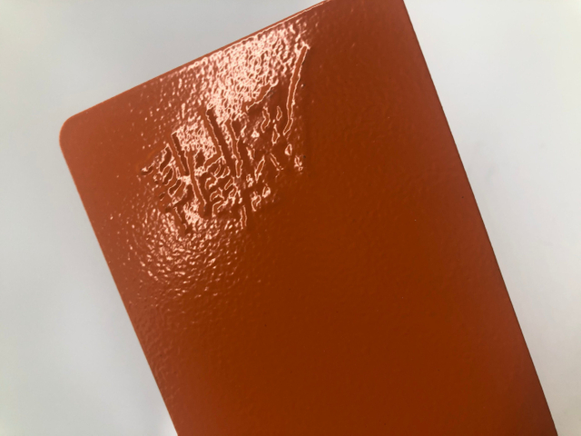 Pintura seca anaranjada de la capa del polvo de epoxy de la arruga Ral5002