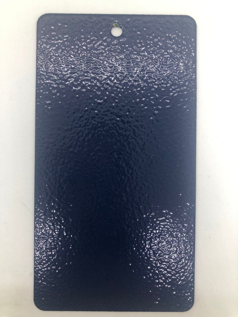 Polvo de recubrimiento en polvo electrostático Ga, Recubrimiento en polvo epoxi arrugado de color azul oscuro, Planta de recubrimiento en polvo de poliéster