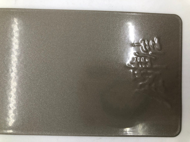 Recubrimiento en polvo de metal verde brillante de resina de poliéster epoxi