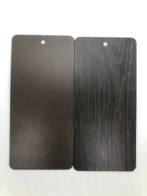 Material de construcción Capa Decoración de aluminio Recubrimiento en polvo de grano de madera
